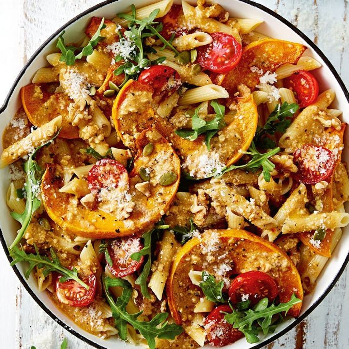 Roasted pumpkin pasta recipe