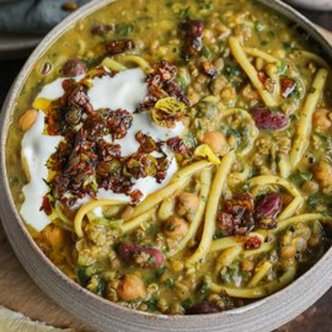 Aush - Bean & Noodle Soup