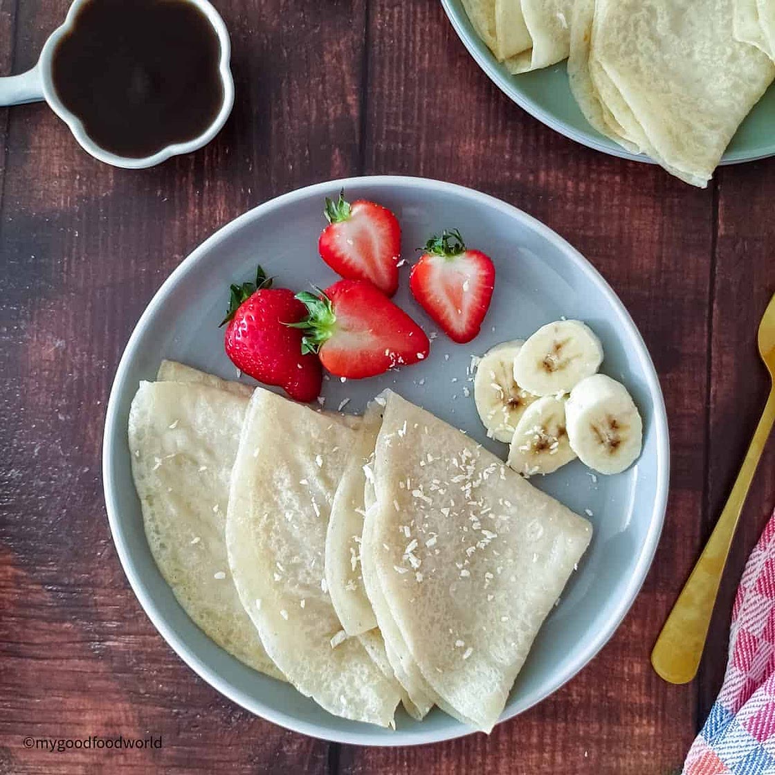 Coconut Milk Crepes Recipe (Dairy-Free & Light)