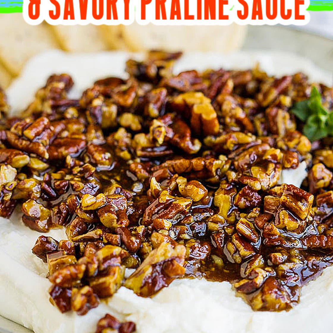 WHIPPED GOAT CHEESE WITH NOLA SAVORY PRALINE SAUCE