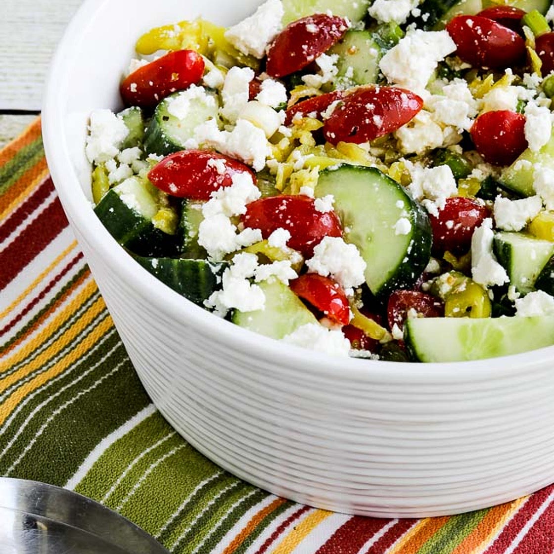 Tomato Cucumber Salad with Peperoncini