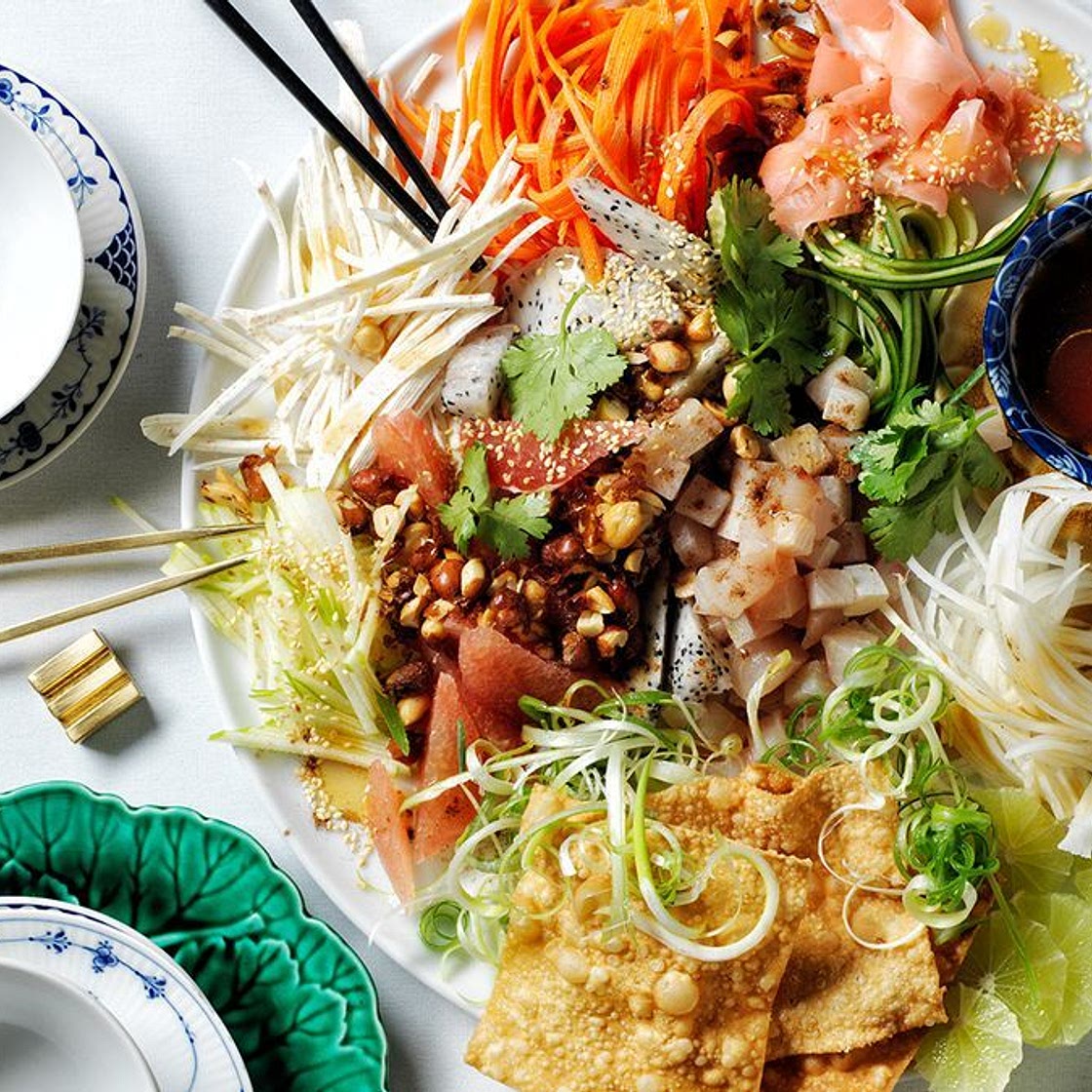 Chinese New Year raw fish salad
