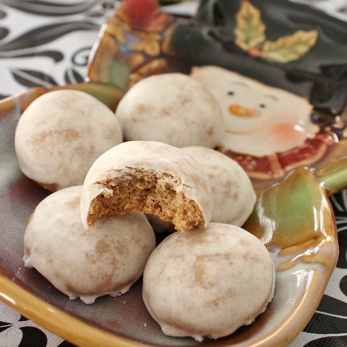 Pfeffernüsse (German Iced Spice Cookies)