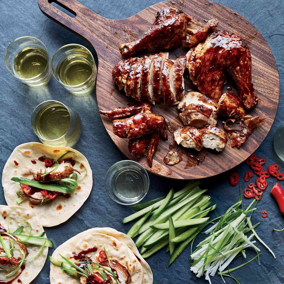 Butter-Roasted Chicken with Soy-Garlic Glaze