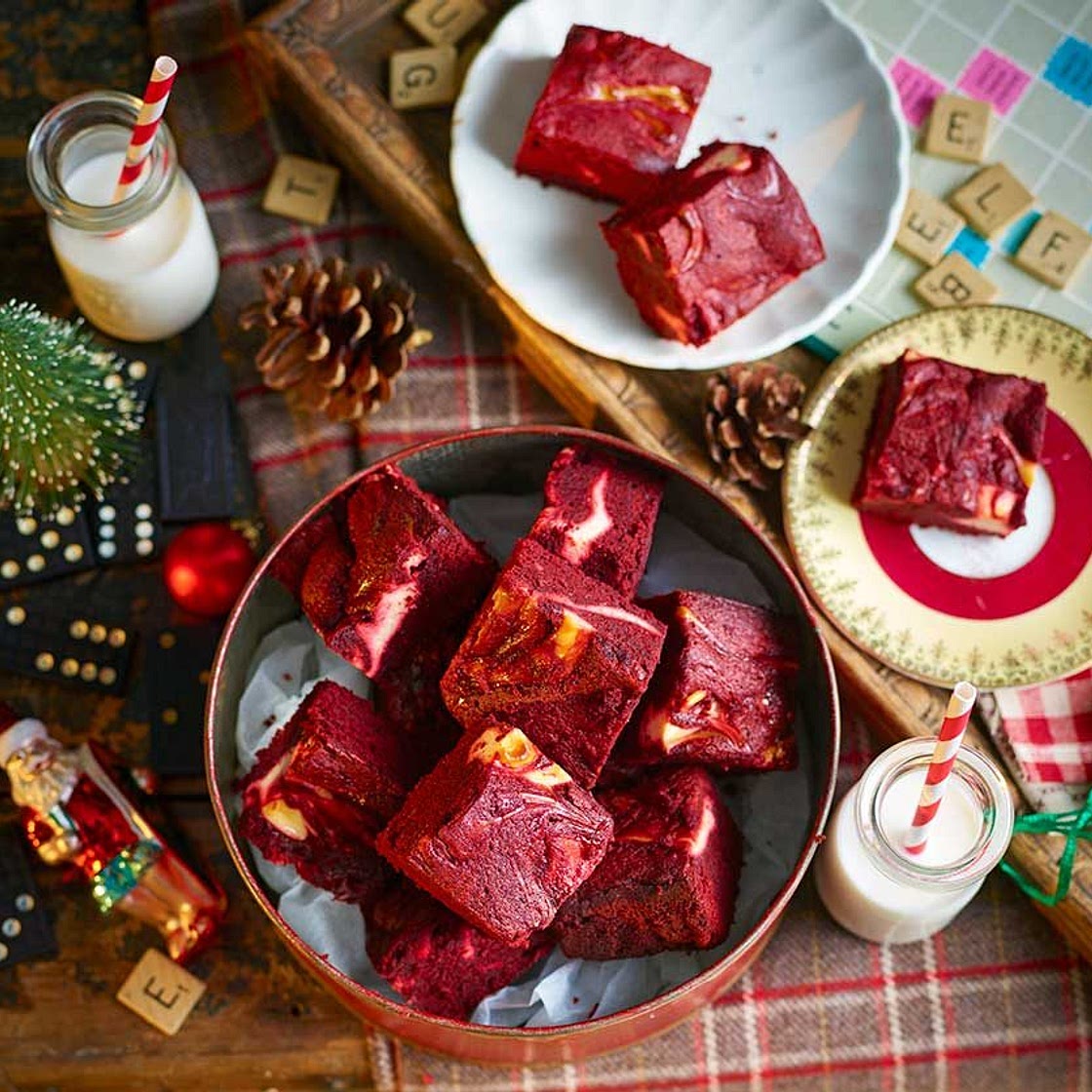 Red velvet brownies