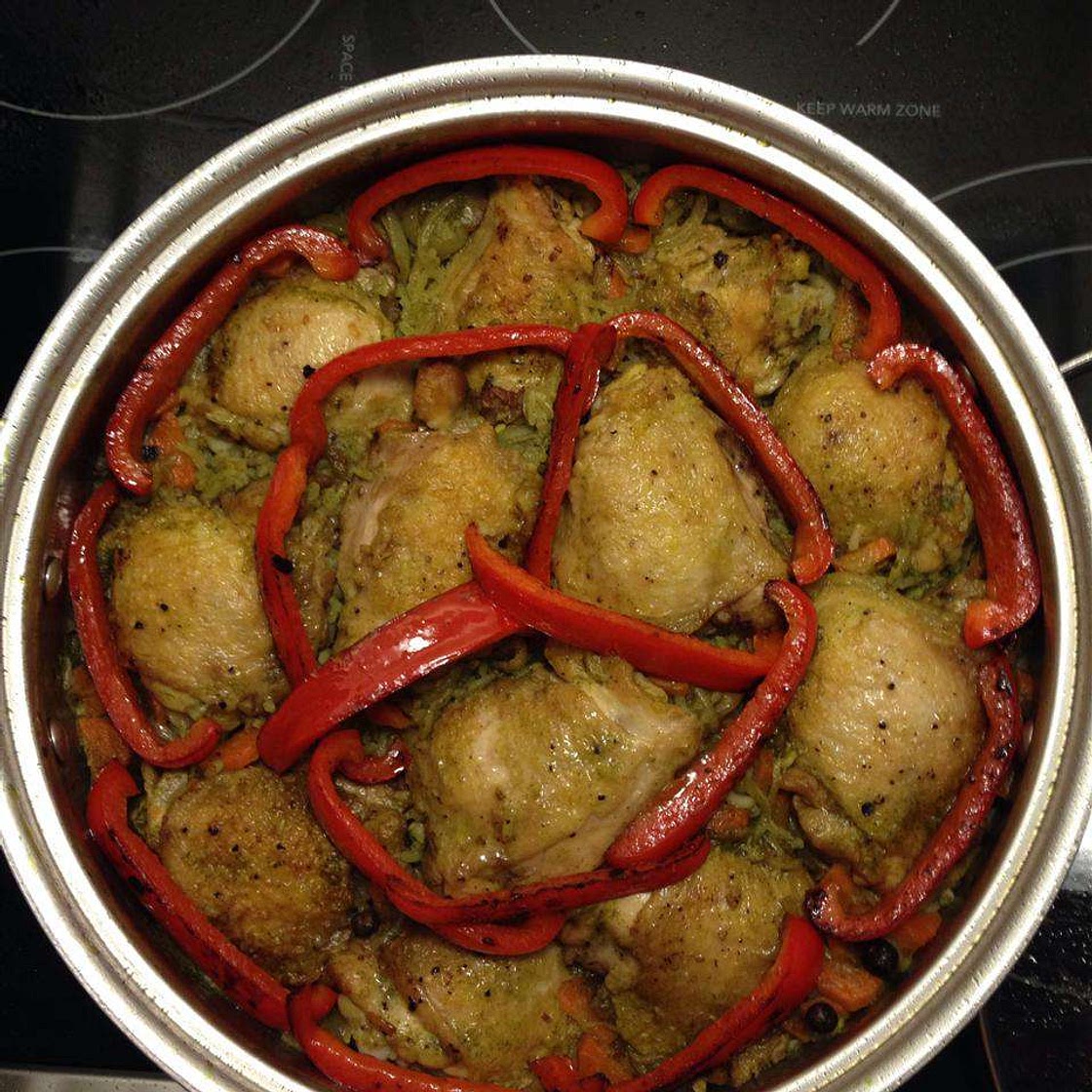 Arroz con Pollo Perunao (Peruvian Rice with Chicken)