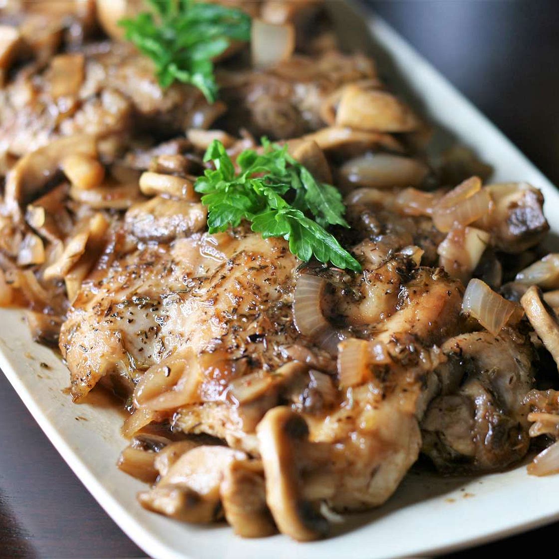 Balsamic-Honey Chicken Thighs