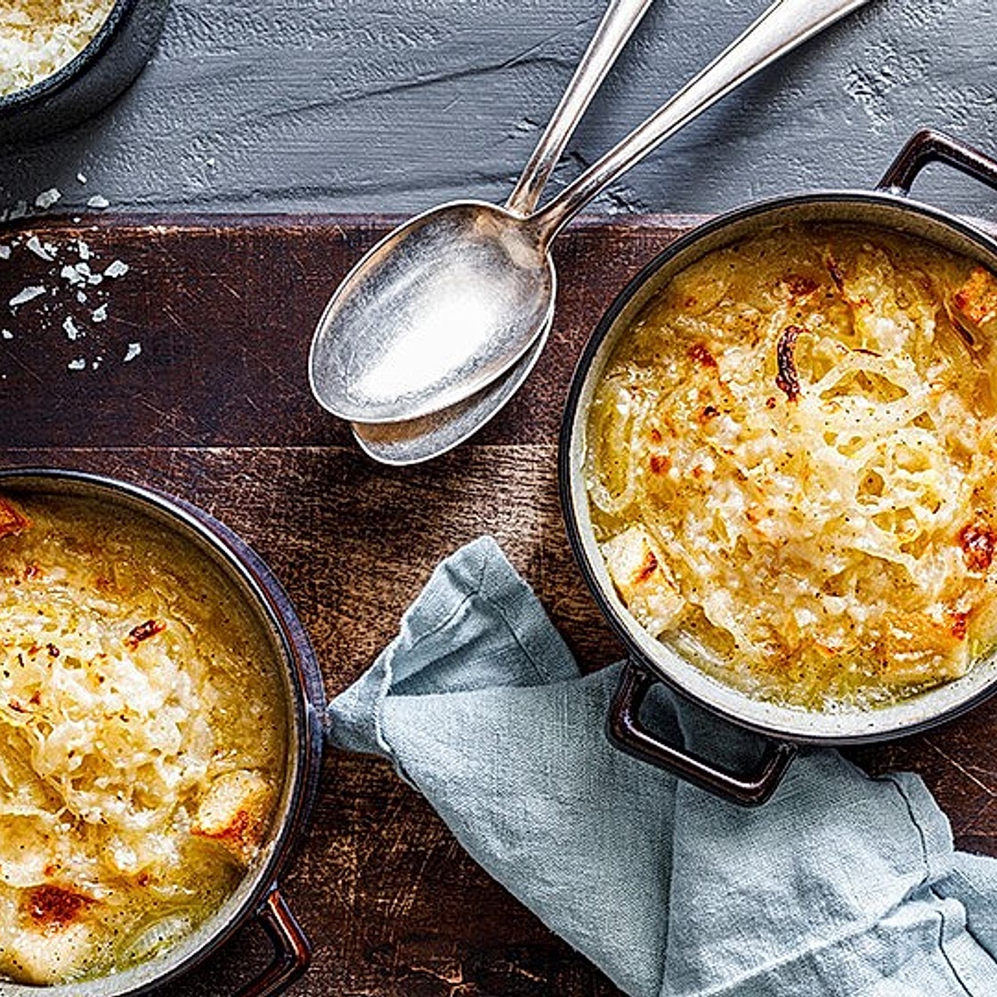 Zwiebelsuppe, französische Art