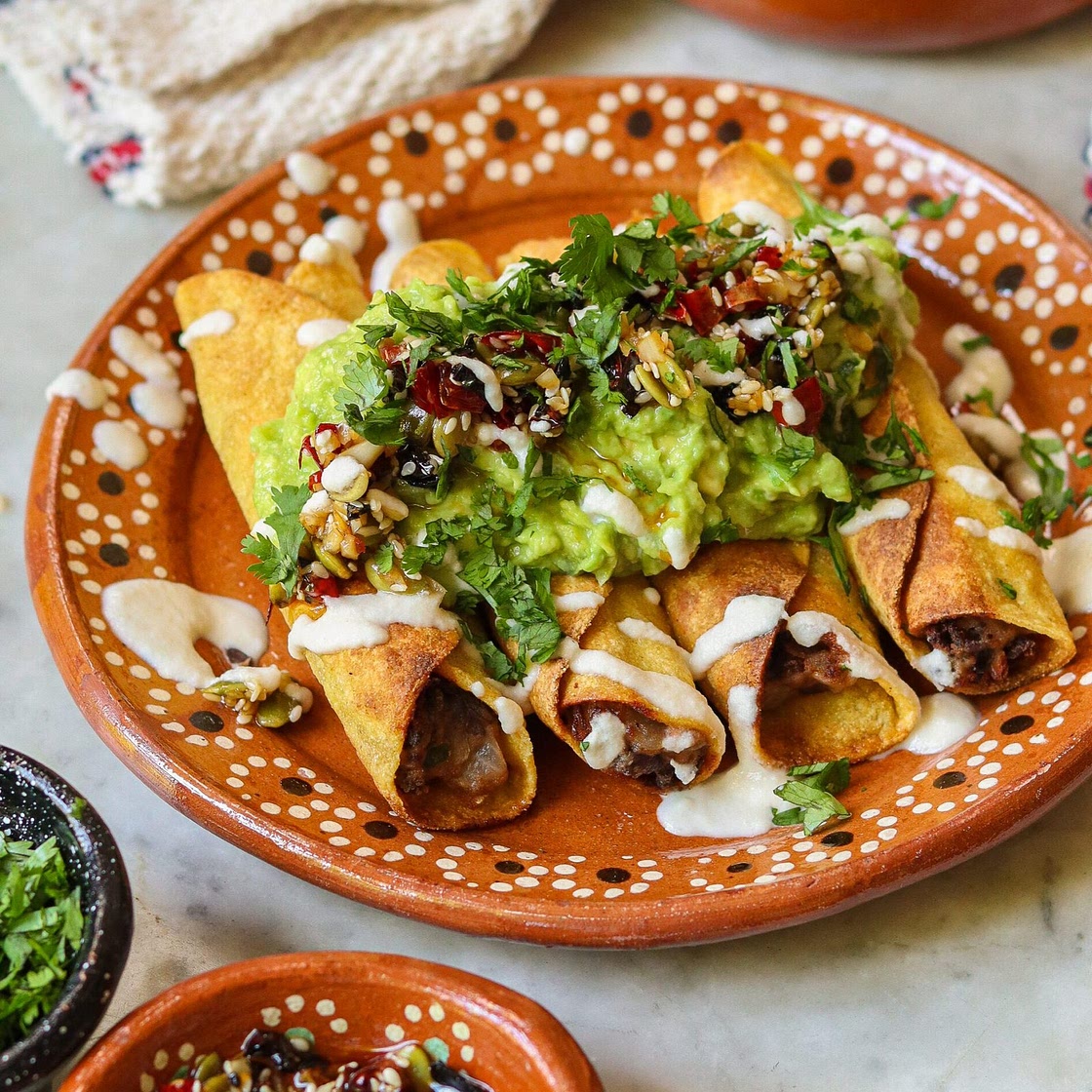 Black Bean Flautas
