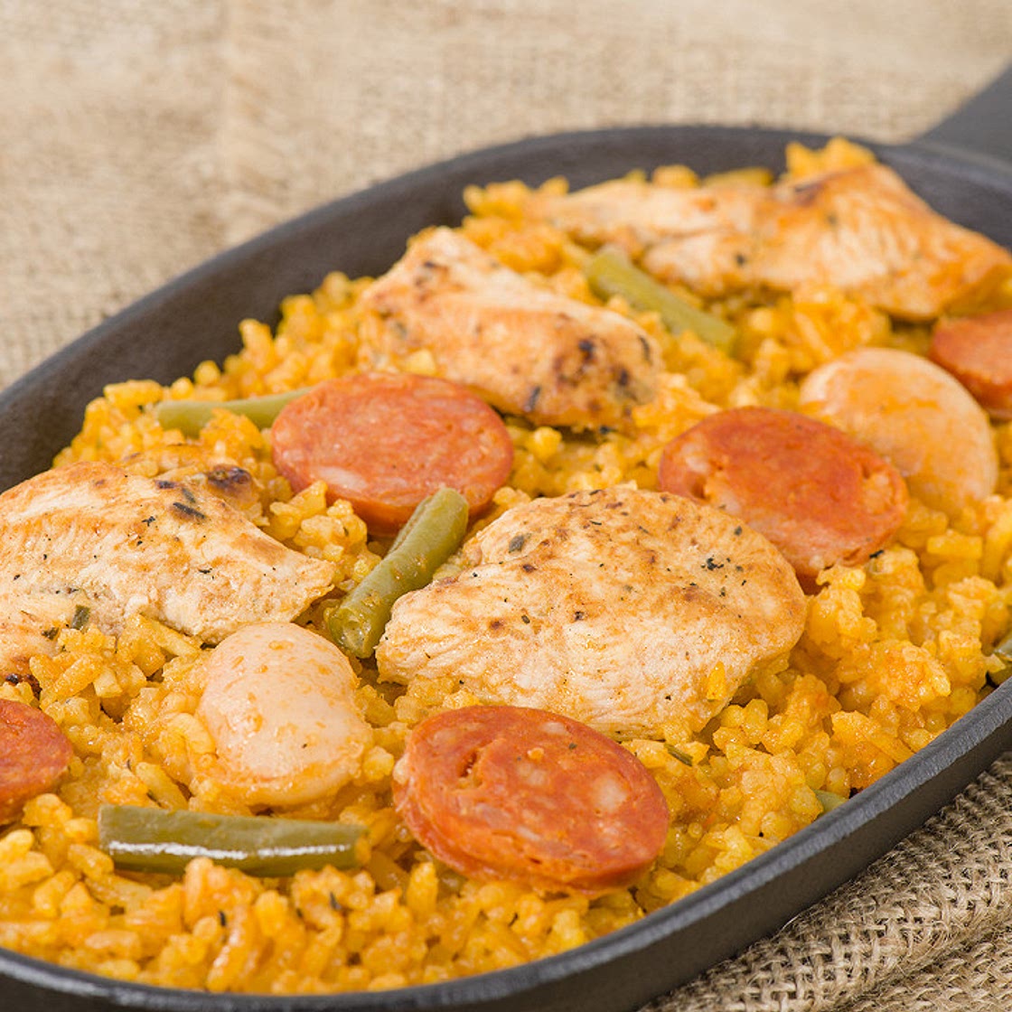 Paella facile au poulet