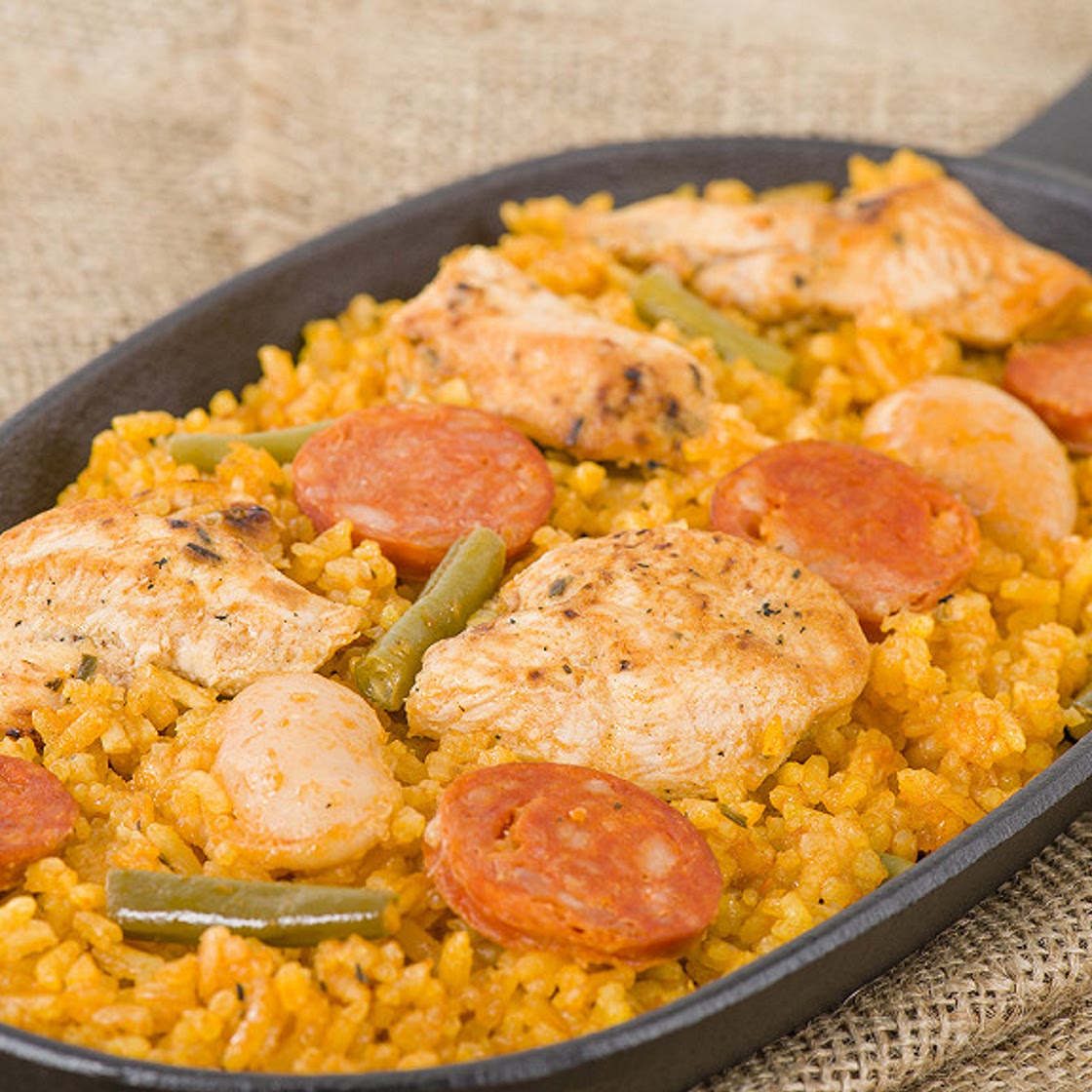 Paella facile au poulet