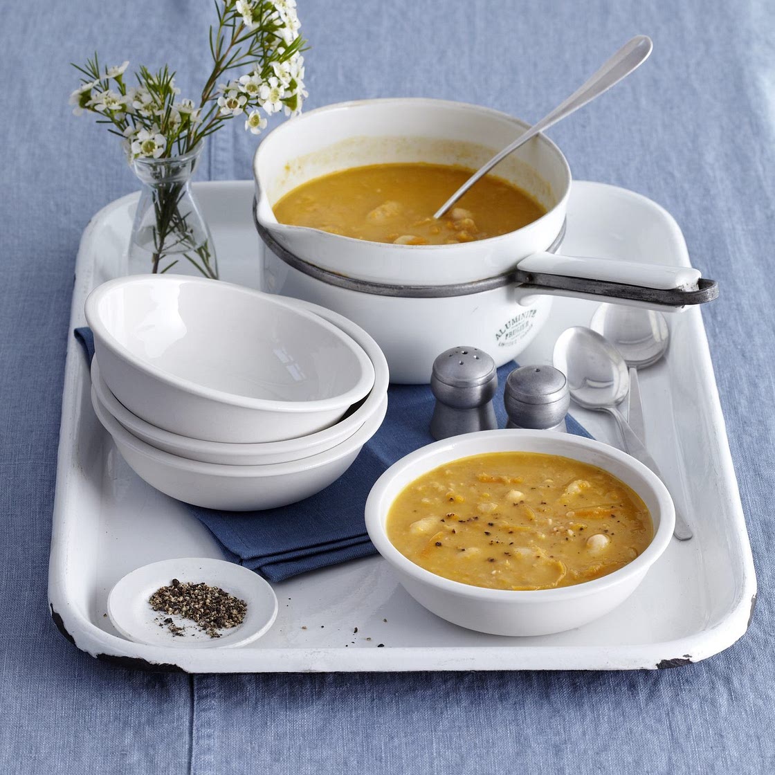 Spicy butter bean soup