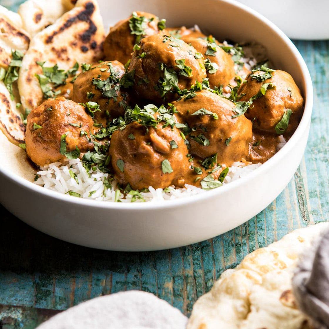 30 Minute Butter Chicken Meatballs
