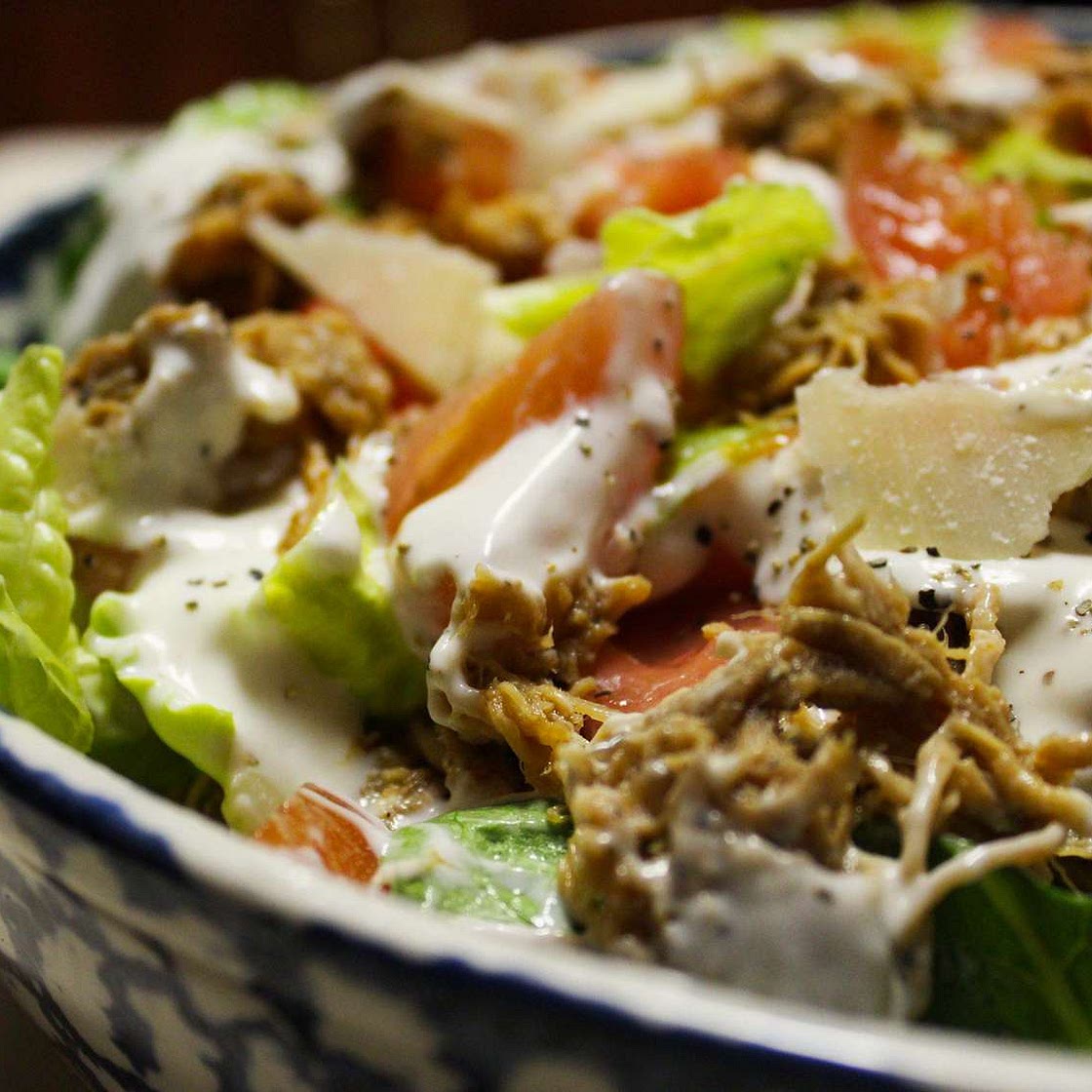 Easy and Fast Cajun Chicken Caesar Salad