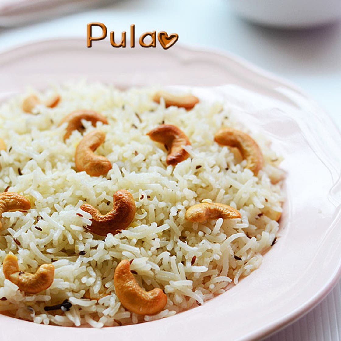 Jeera rice | Jeera cashew pulao recipe