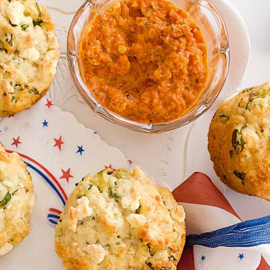 Three cheese muffins