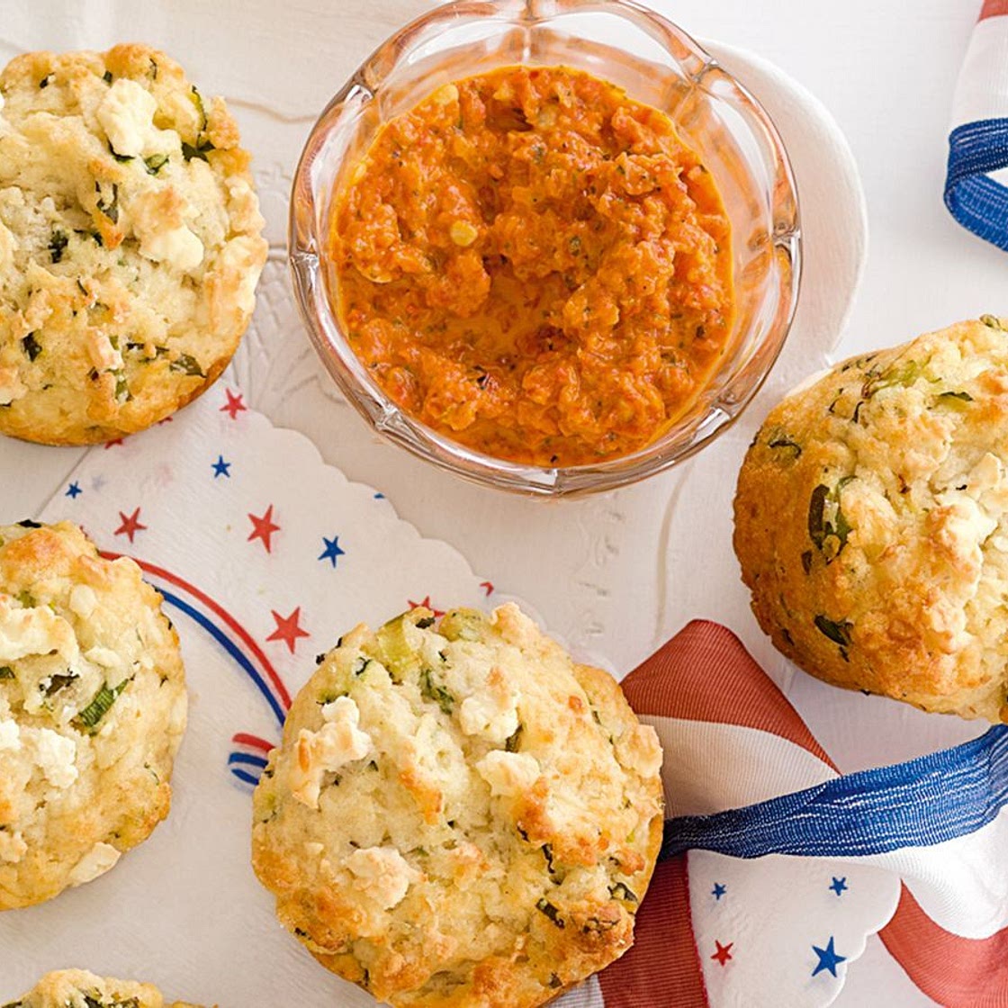 Three cheese muffins