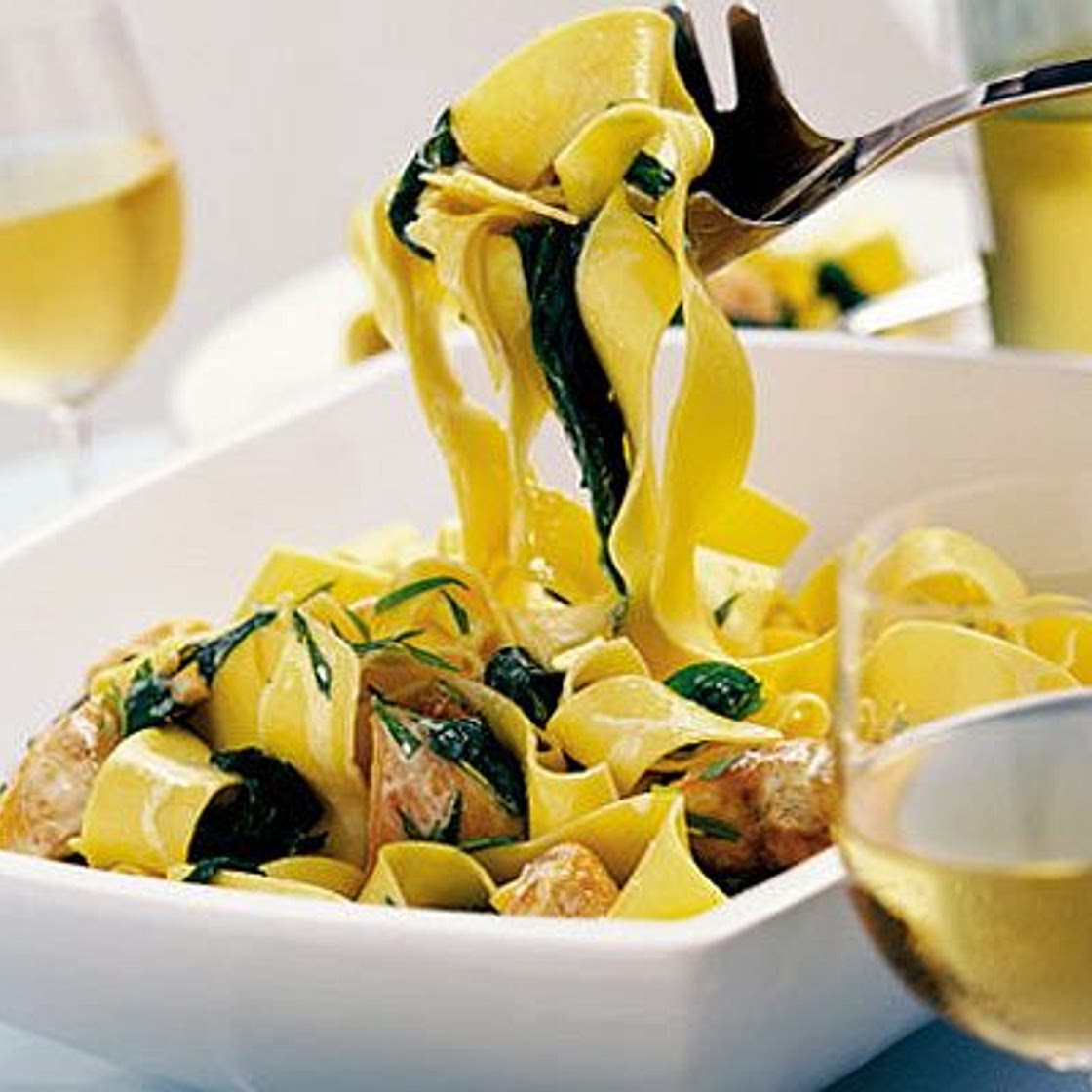 30 minute chicken & tarragon pasta