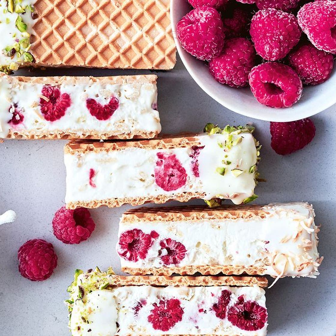 White Christmas ice-cream sandwiches recipe