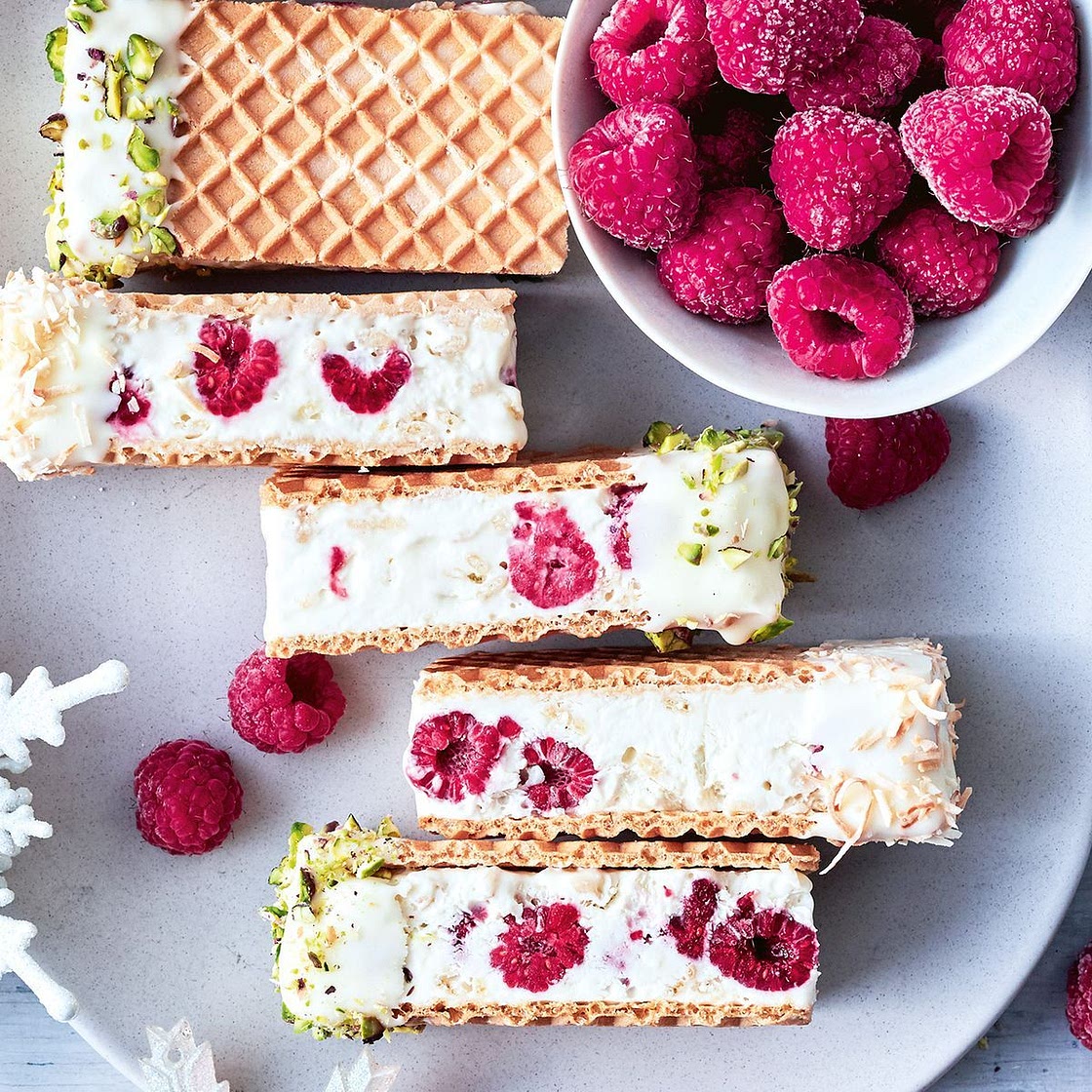 White Christmas ice-cream sandwiches recipe