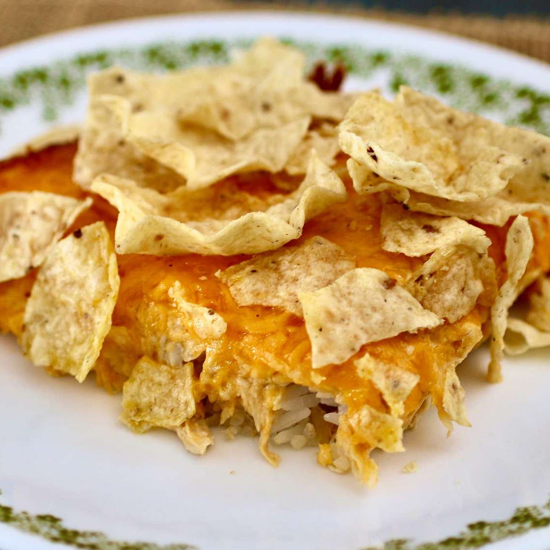 Cheesy Buffalo Chicken Casserole