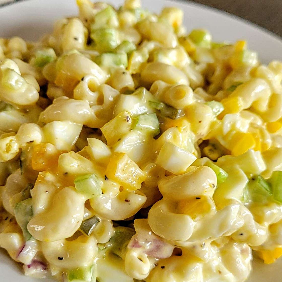 Honey Mustard Macaroni Salad