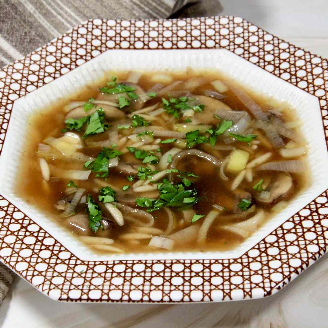Mushroom and Leek Soup