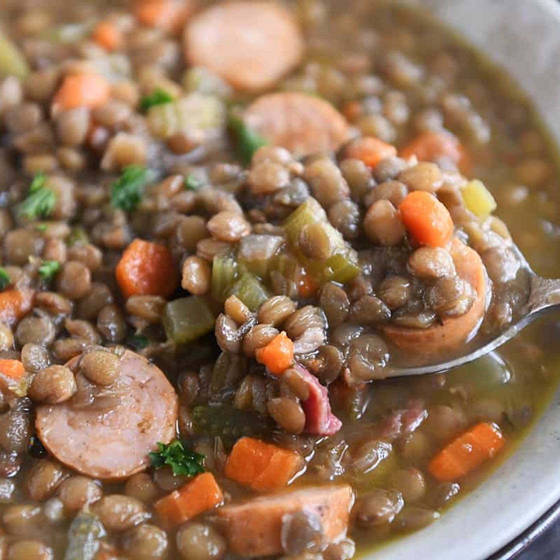 Amazing Leftover Ham Bone Lentil Soup