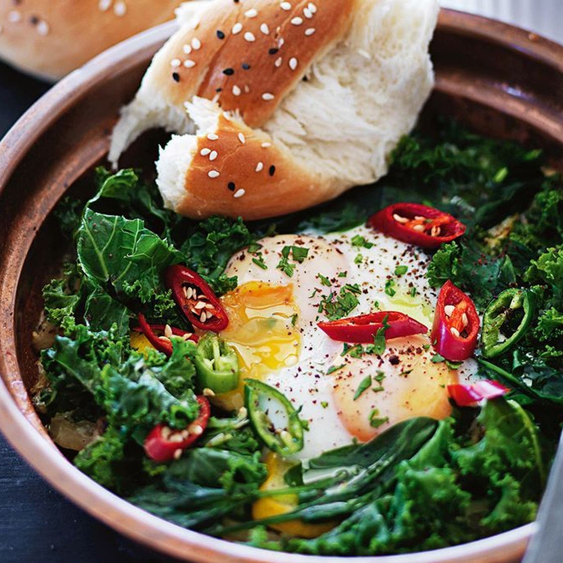 Green shakshouka