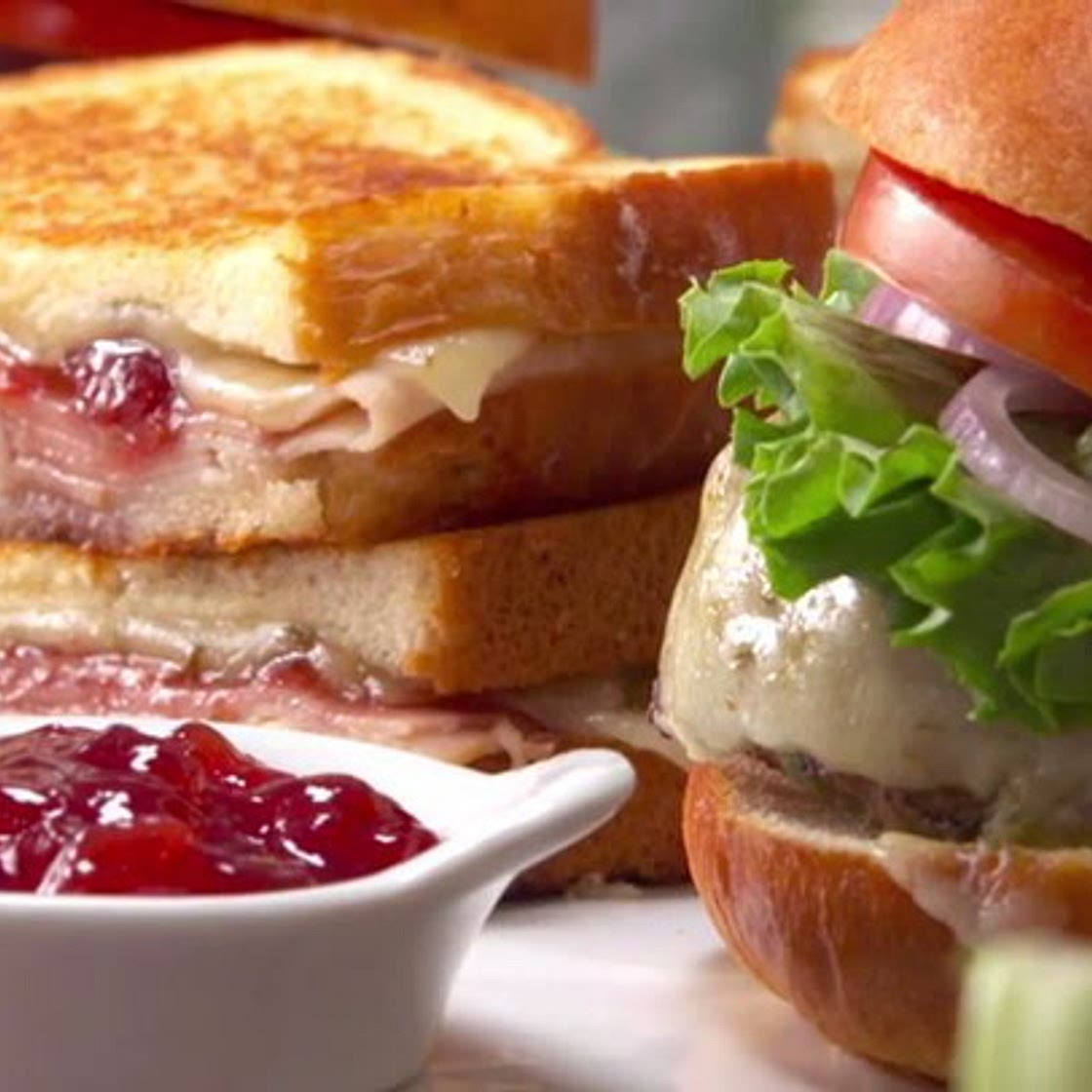 Cheesy Pork Chops with Spicy Apples