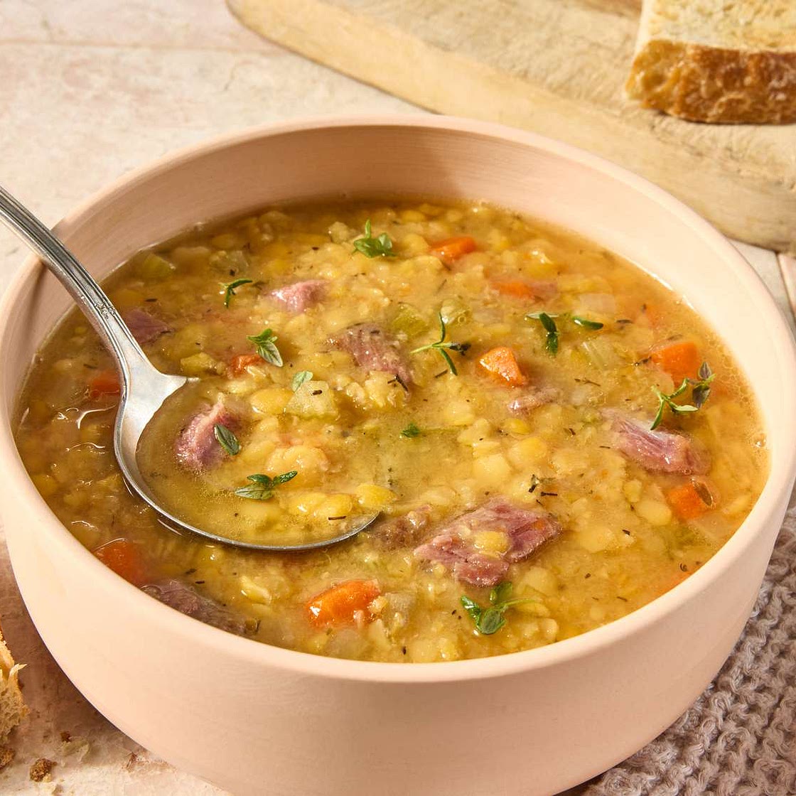 Canadian Yellow Split Pea Soup with Ham