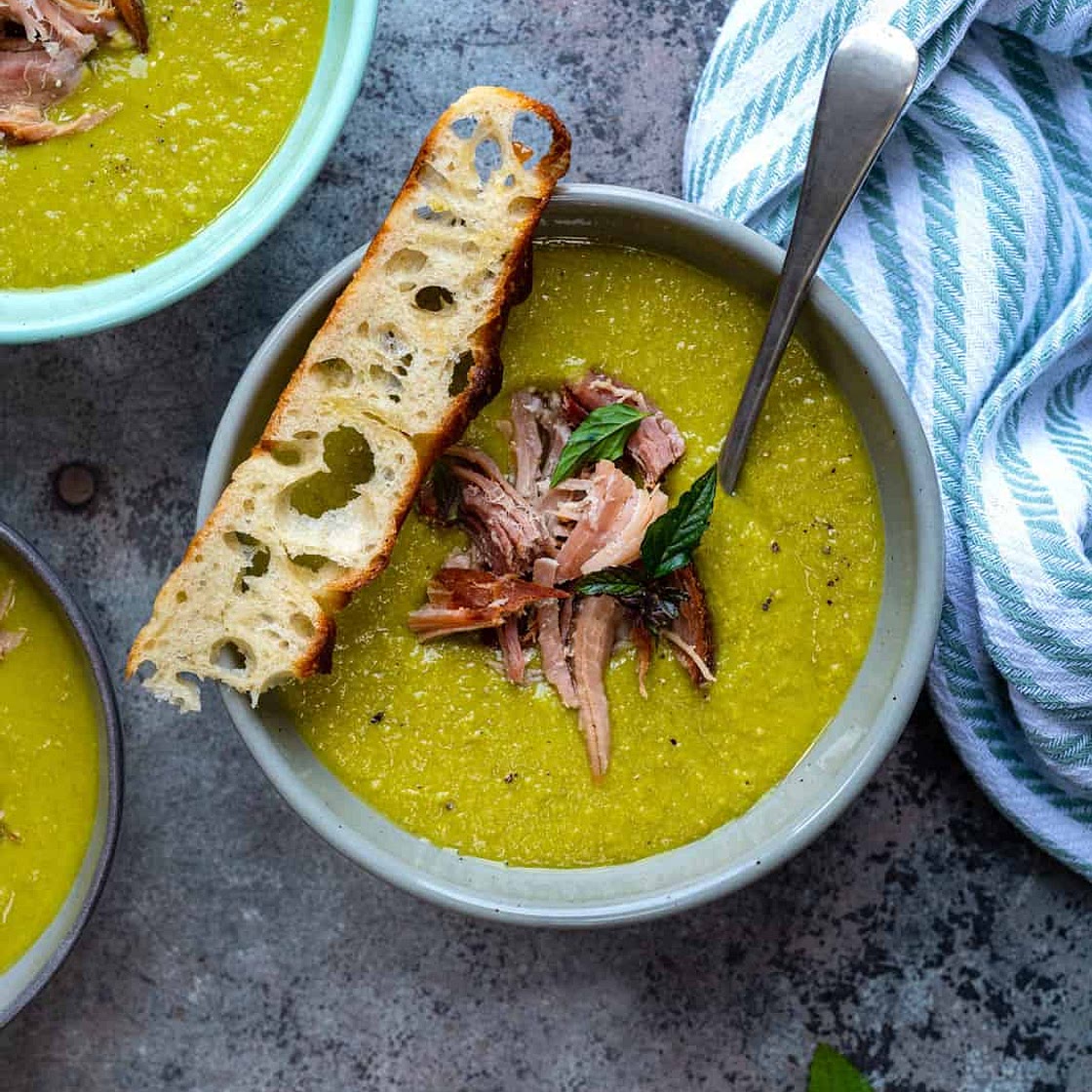 Slow Cooker Pea and Ham Soup