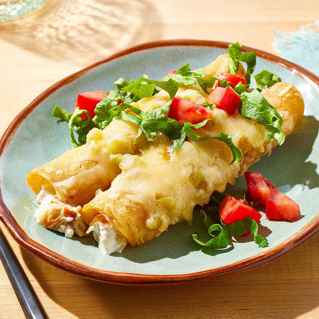 Enchanted Sour Cream Chicken Enchiladas