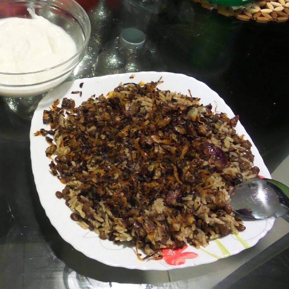 Mujaddara Arabic Lentil Rice
