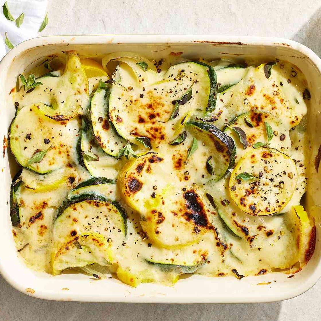 Squash Gratin with Mornay Sauce