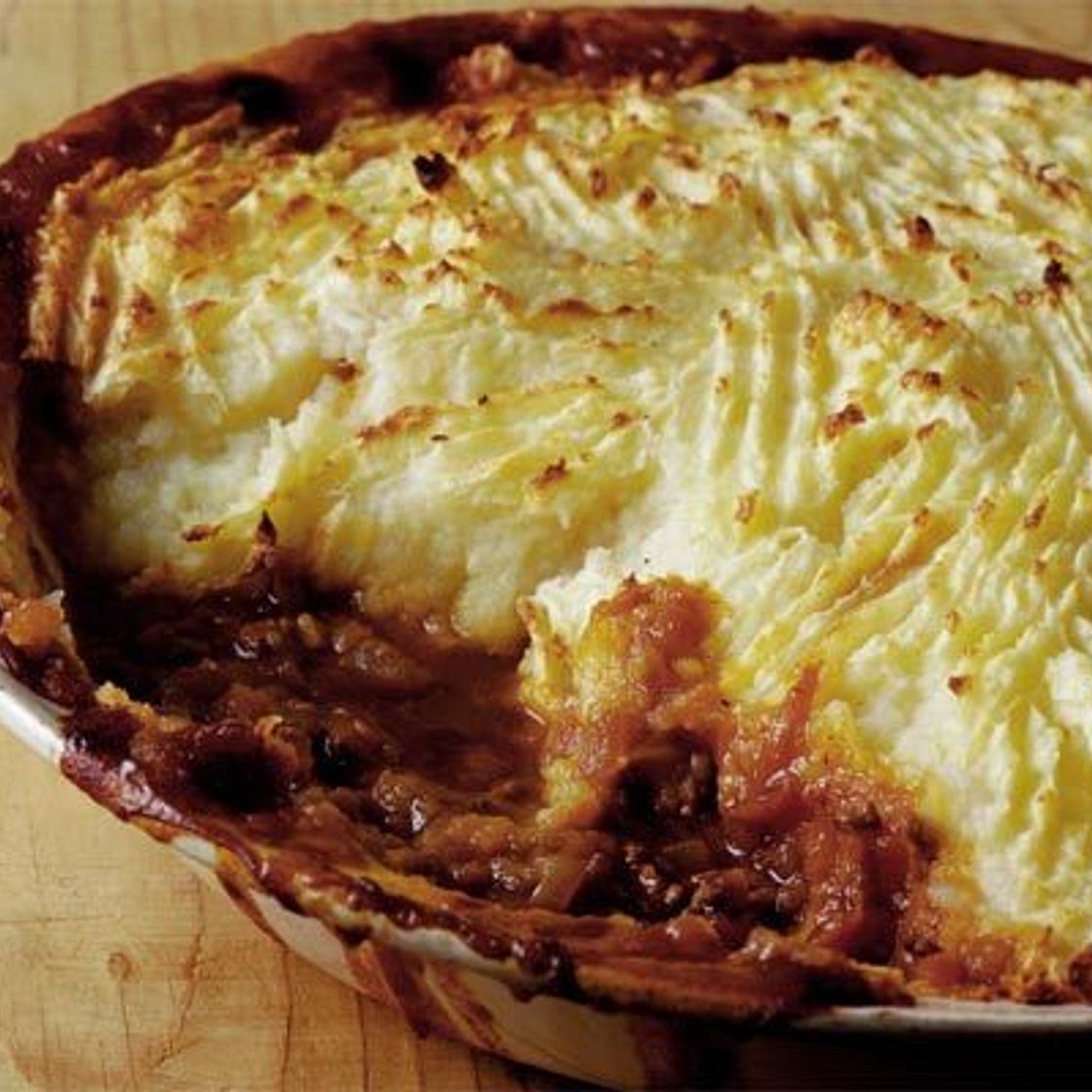 Tasty cottage pie with parsnip mash