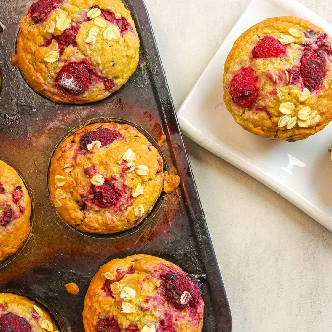 Vegan Raspberry Muffins