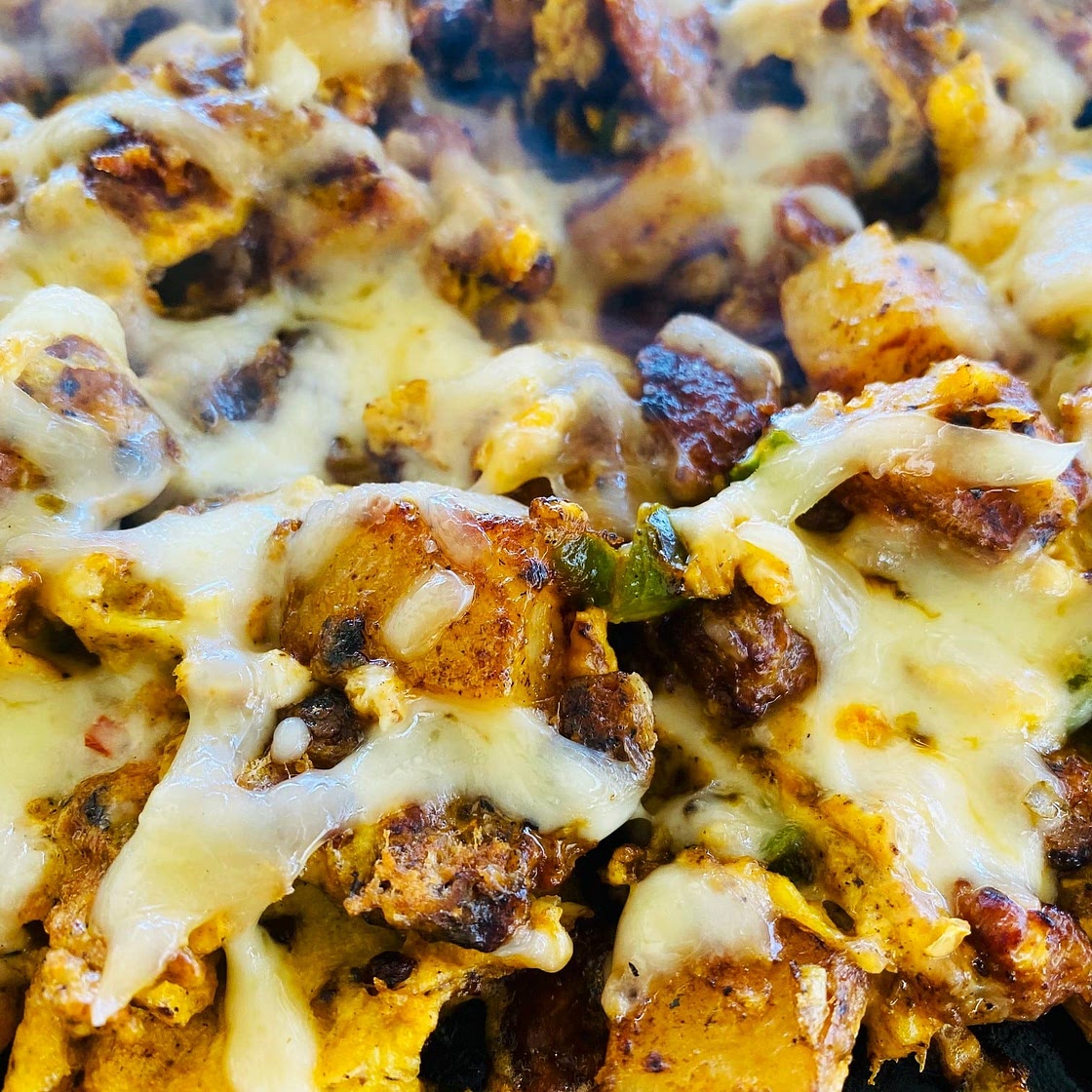 Blackstone Chorizo Potatoes and Eggs