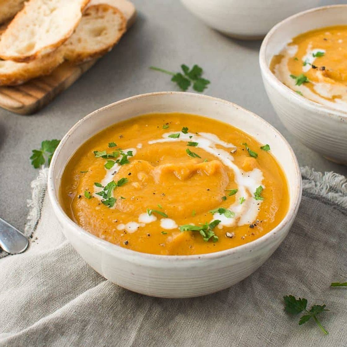 Pumpkin and Sweet Potato Soup
