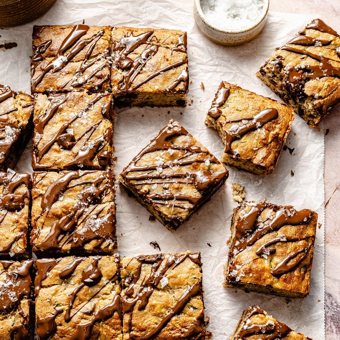 Grain-Free Zucchini Banana Bread Bars