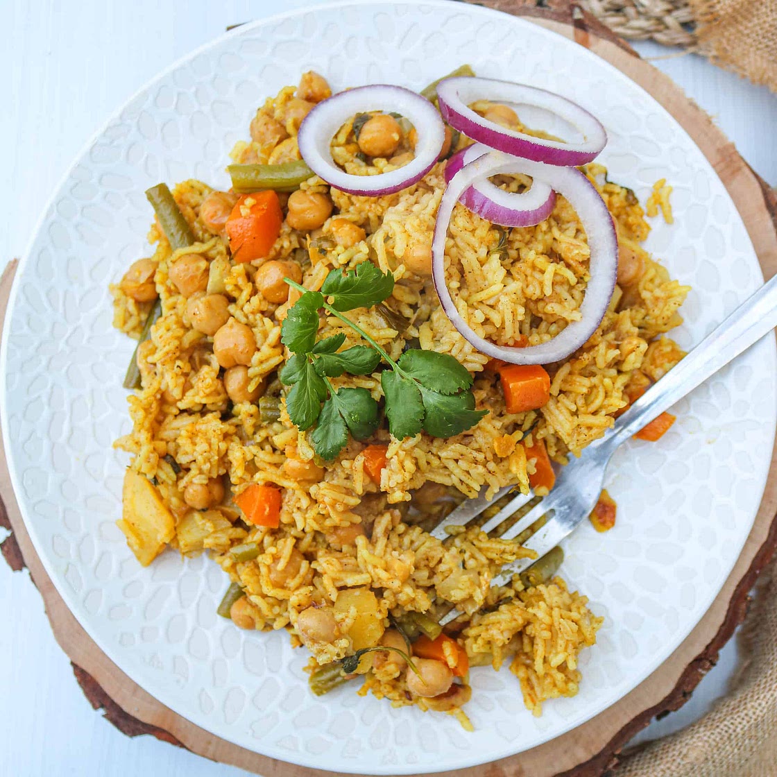 Instant Pot Chickpea Biryani