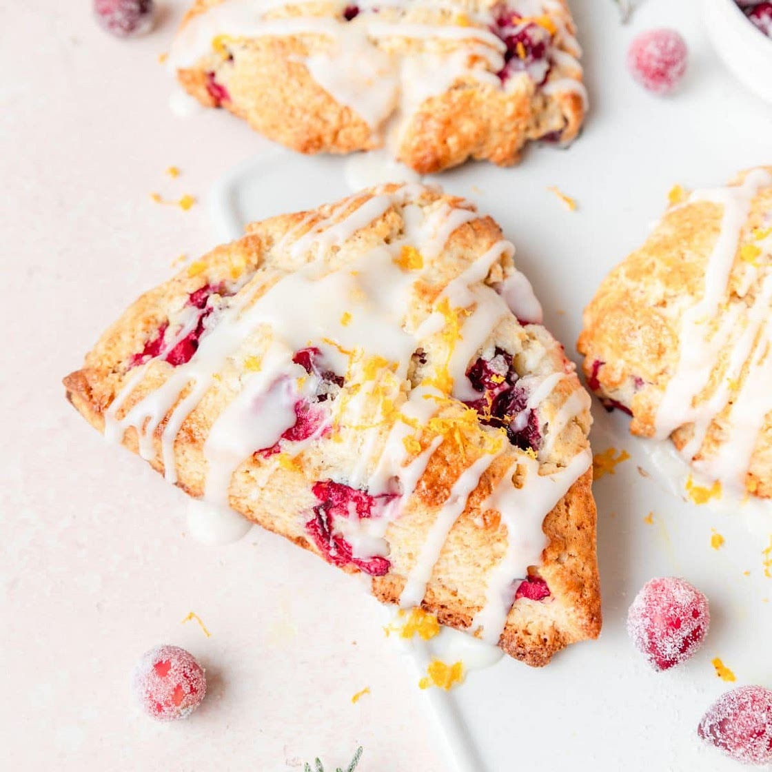 Fresh Cranberry Orange Scones