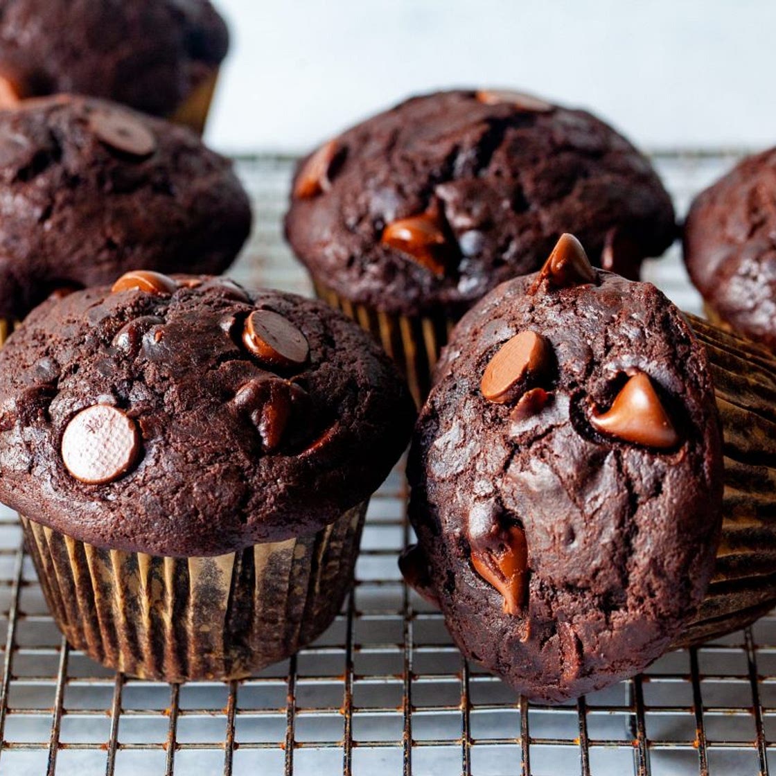 Double Chocolate Chip Muffins