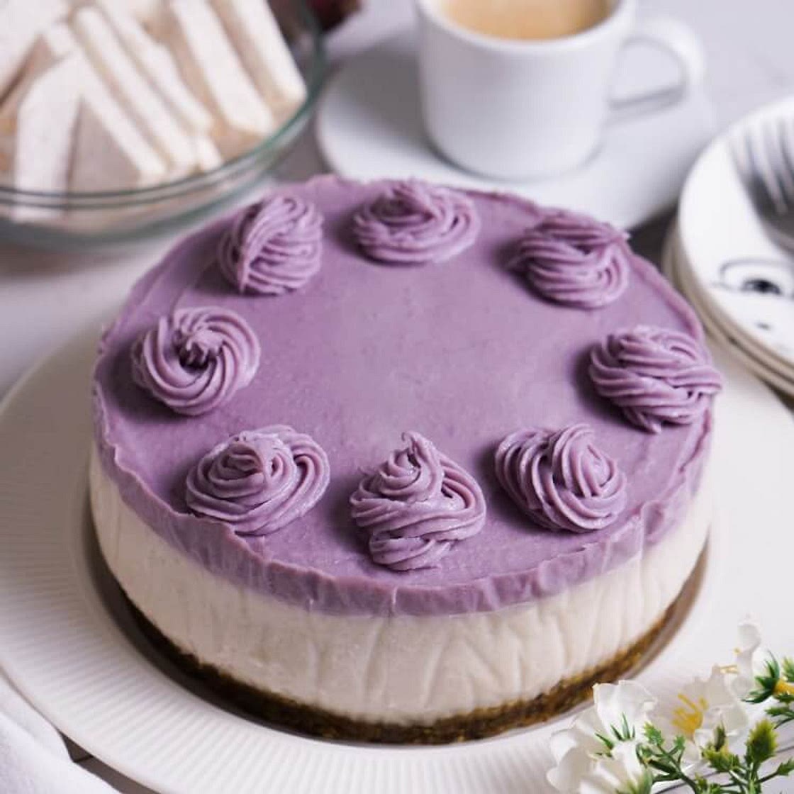 Taro Tofu Cake | No-bake, Dairy-Free, Gluten-Free, Refined Sugar-Free