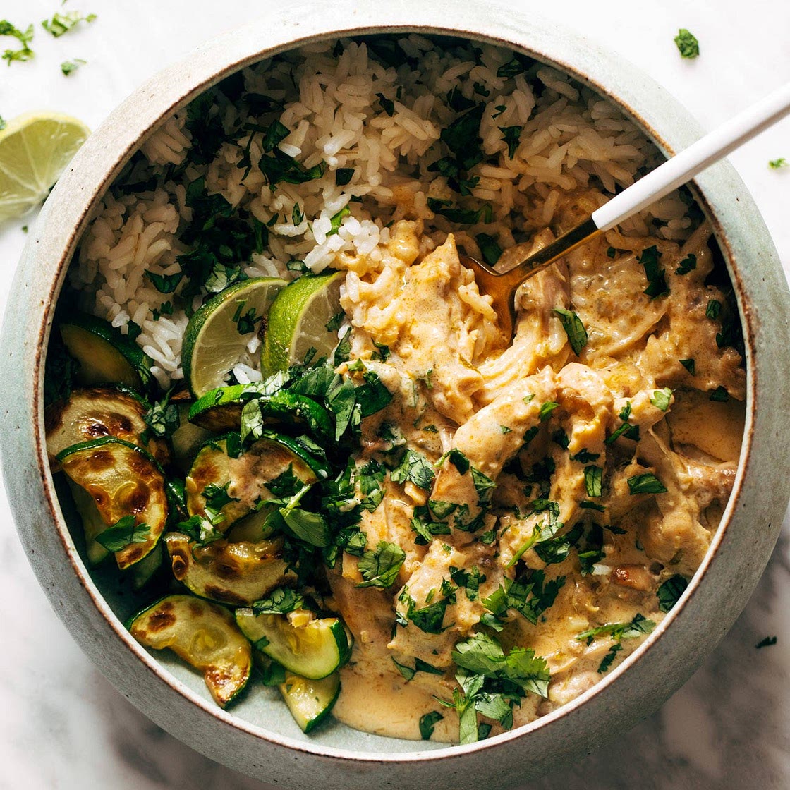 Lemongrass Chicken with Rice and Zucchini