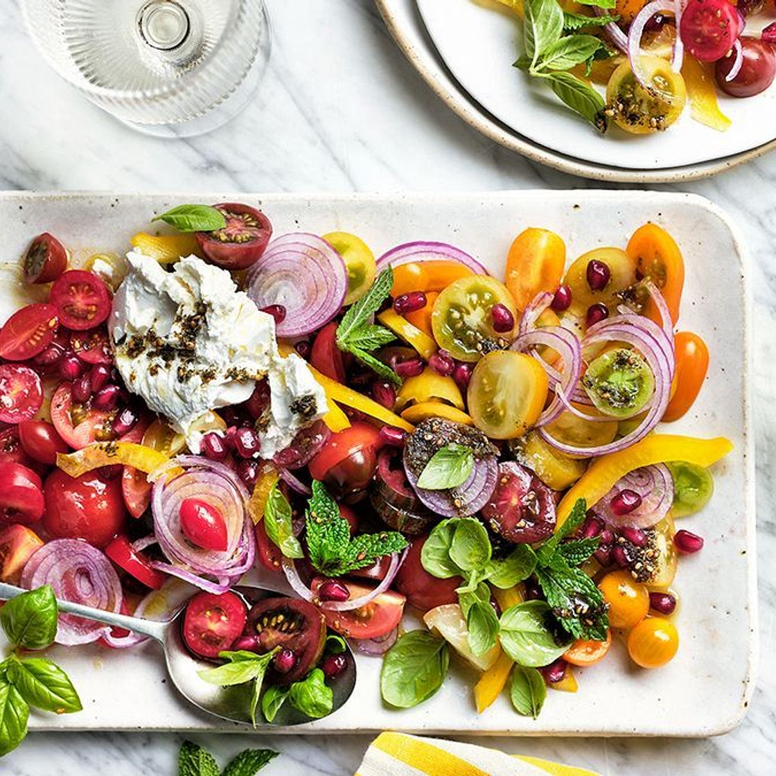 Yotam Ottolenghi's tomato and pomegranate salad