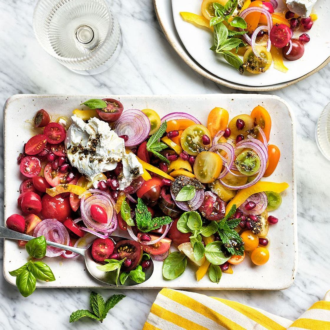 Yotam Ottolenghi's tomato and pomegranate salad