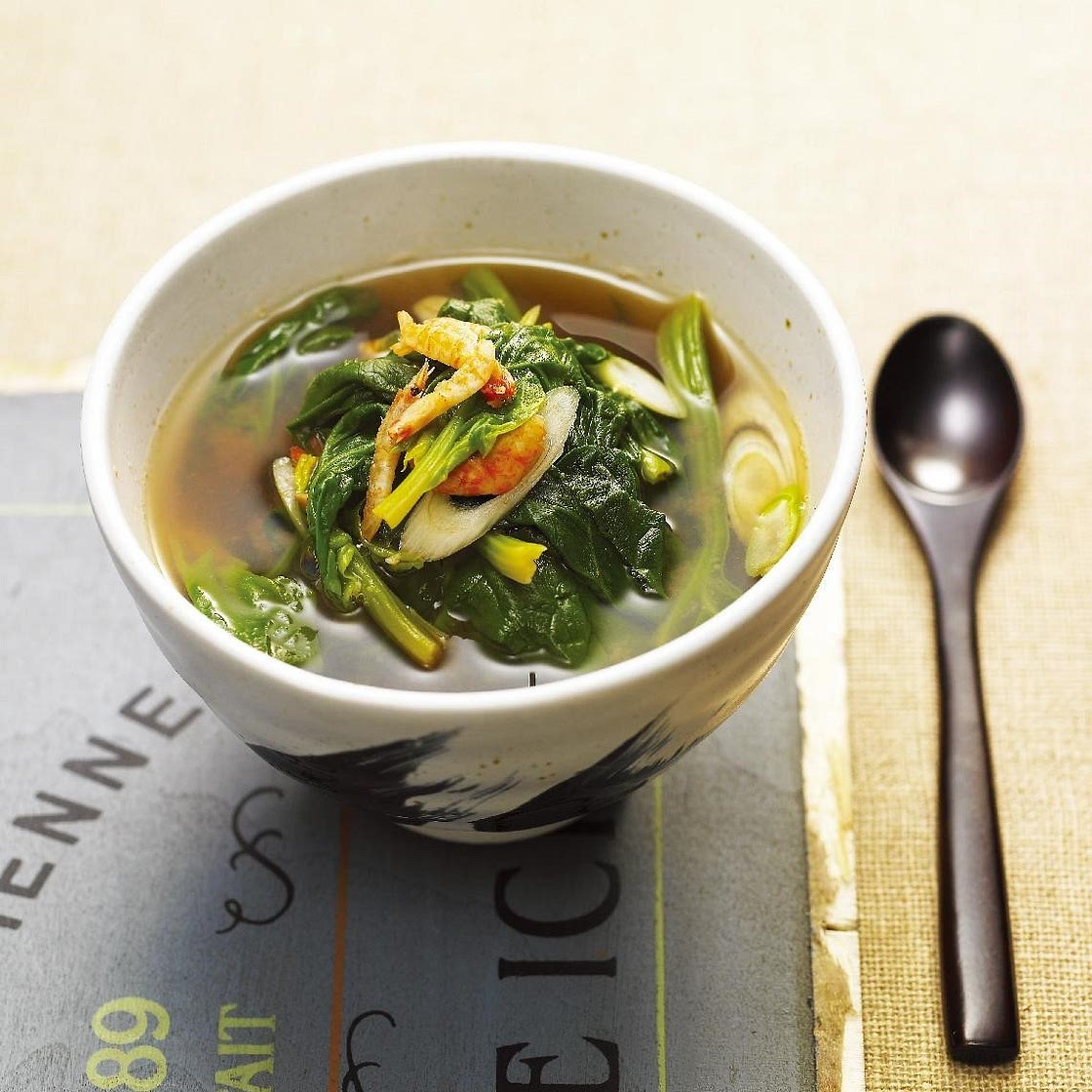 시금치된장국 만드는 법