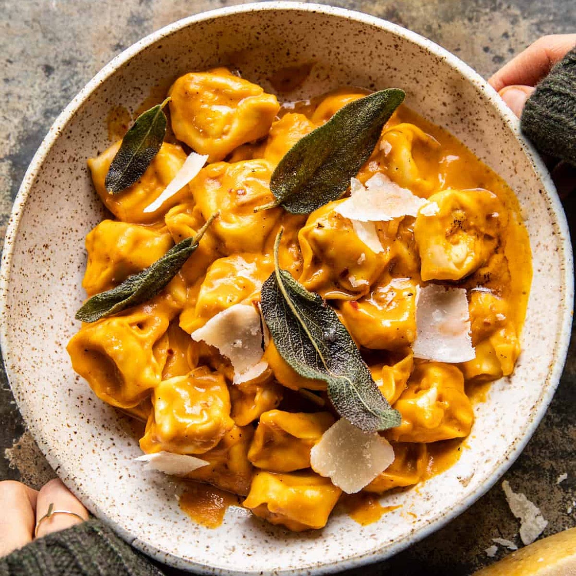 Brown Butter Pumpkin Alla Vodka Tortellini