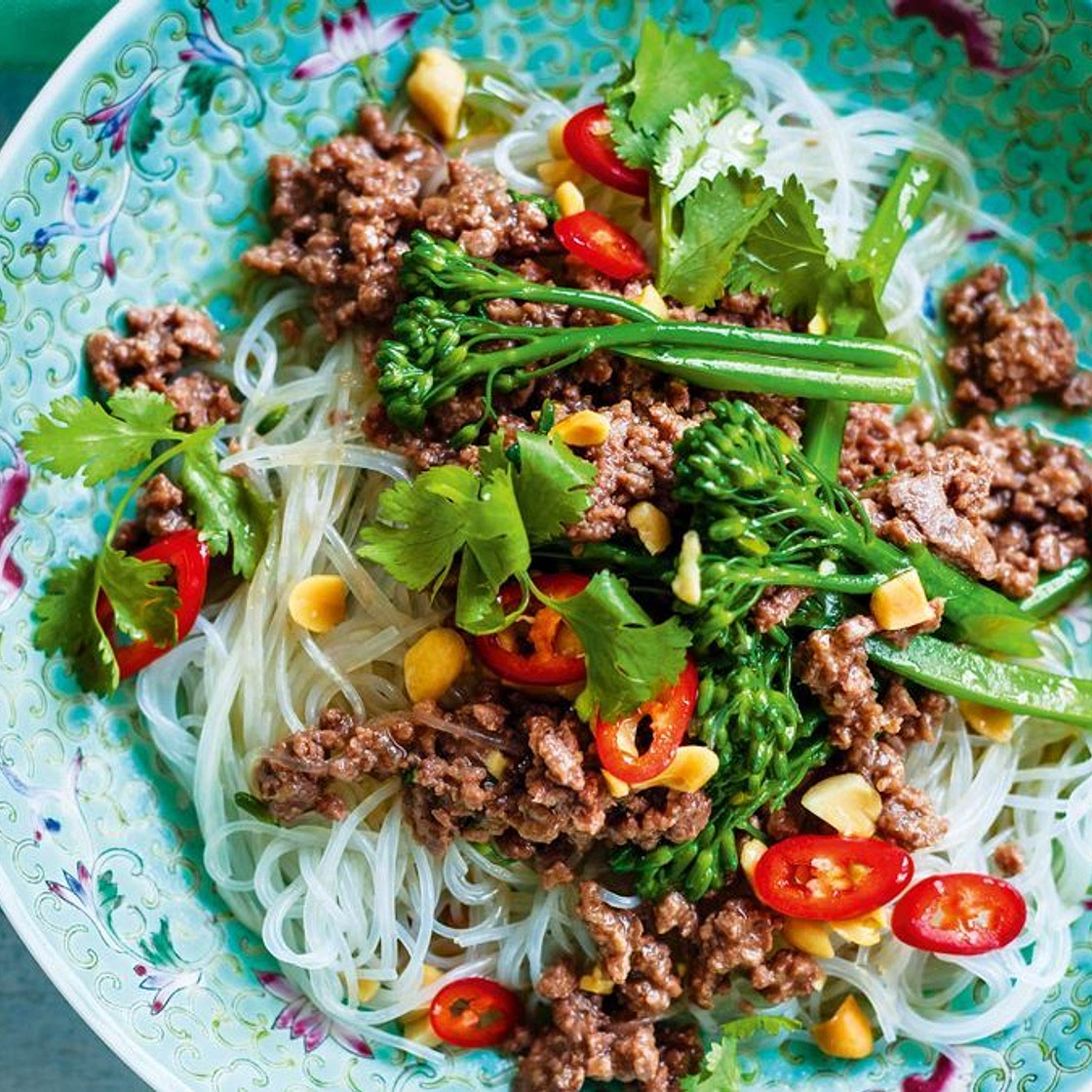 Char siu beef with broccolini